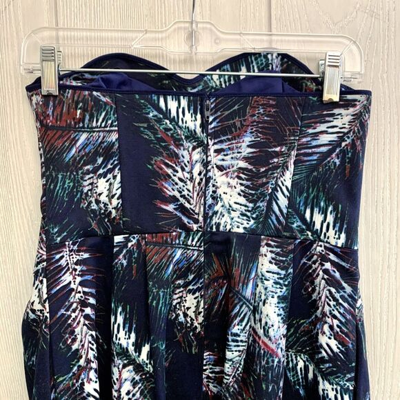 Club Monaco Blue Multi Sleeveless Dress Size 4 - Picture 4 of 5